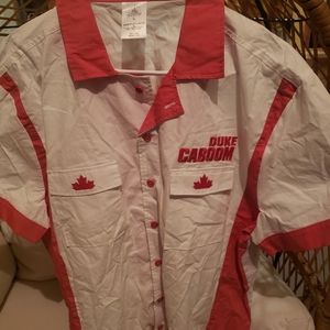 Disney Duke caboom action figure button up short sleeve size xl